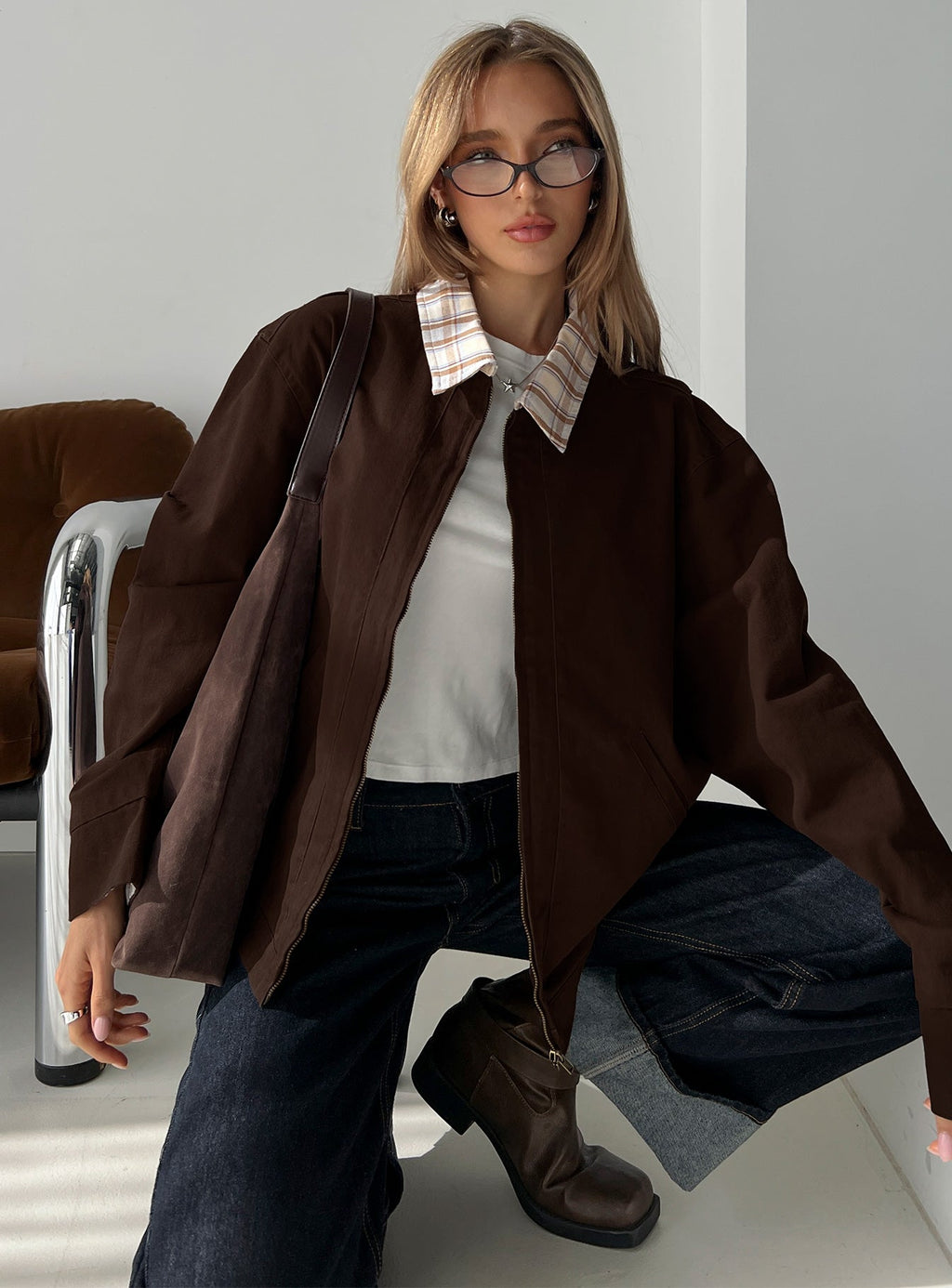 Soraia Workwear Jacket Brown