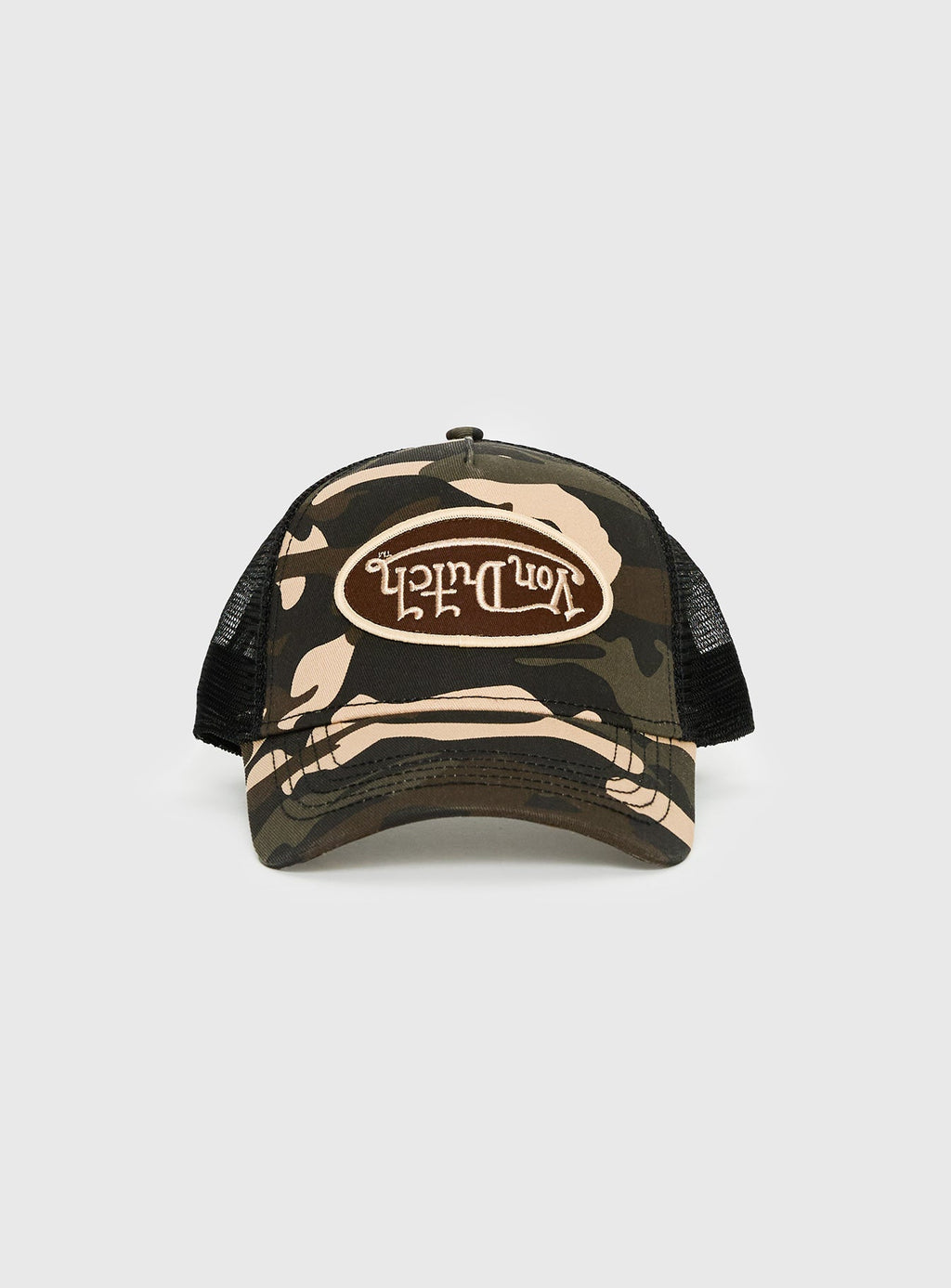 Von Dutch Multi Trucker Hat Brown Camo