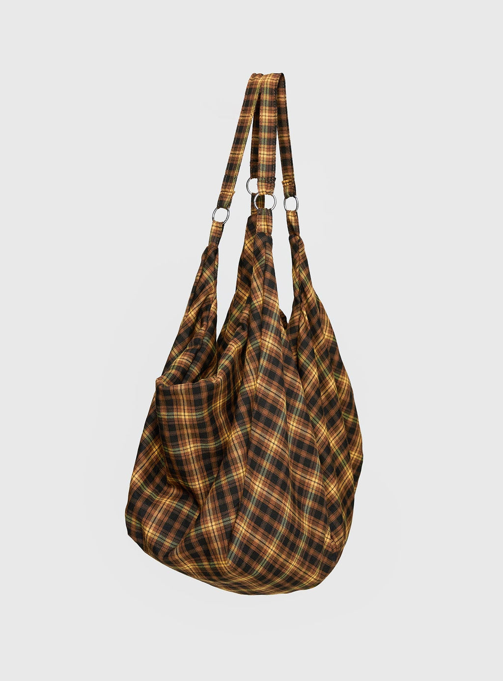 Catch Up Oversized Tote Bag Yellow Check