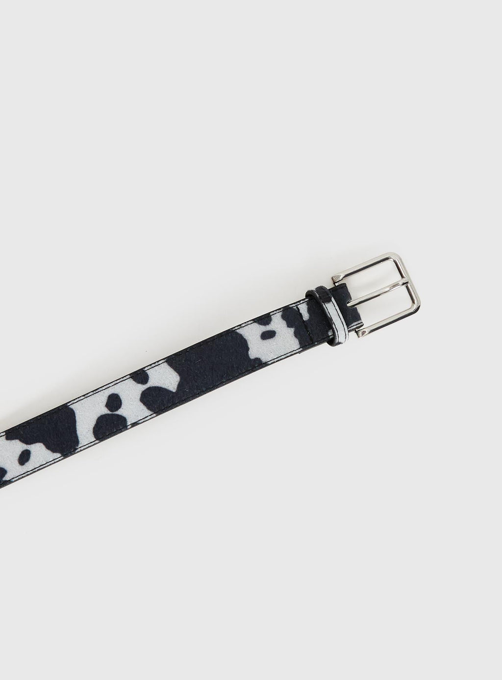 Double Back Faux Suede Belt Cow