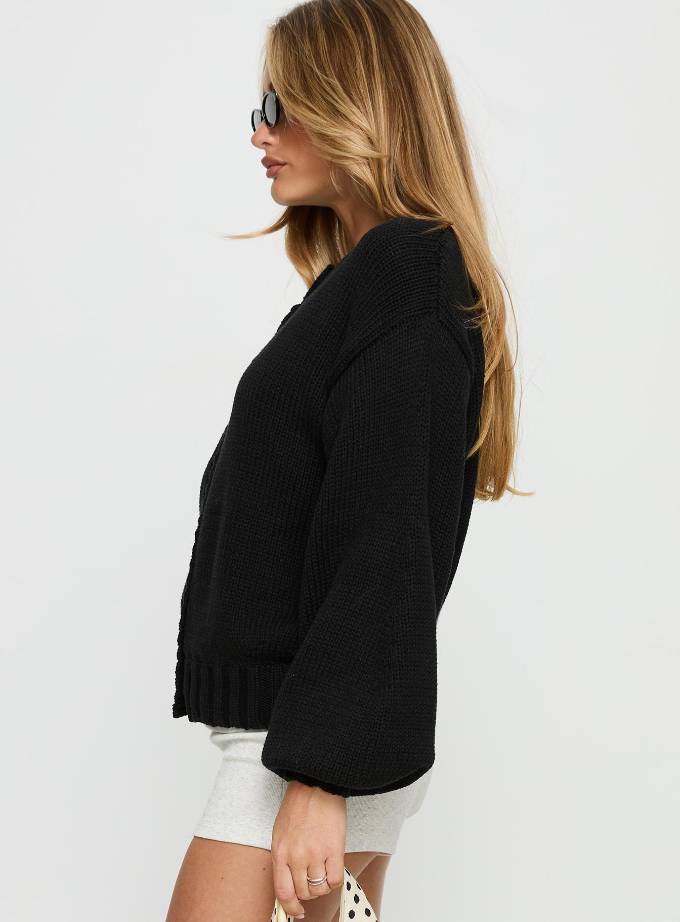 Edern Cardigan Black