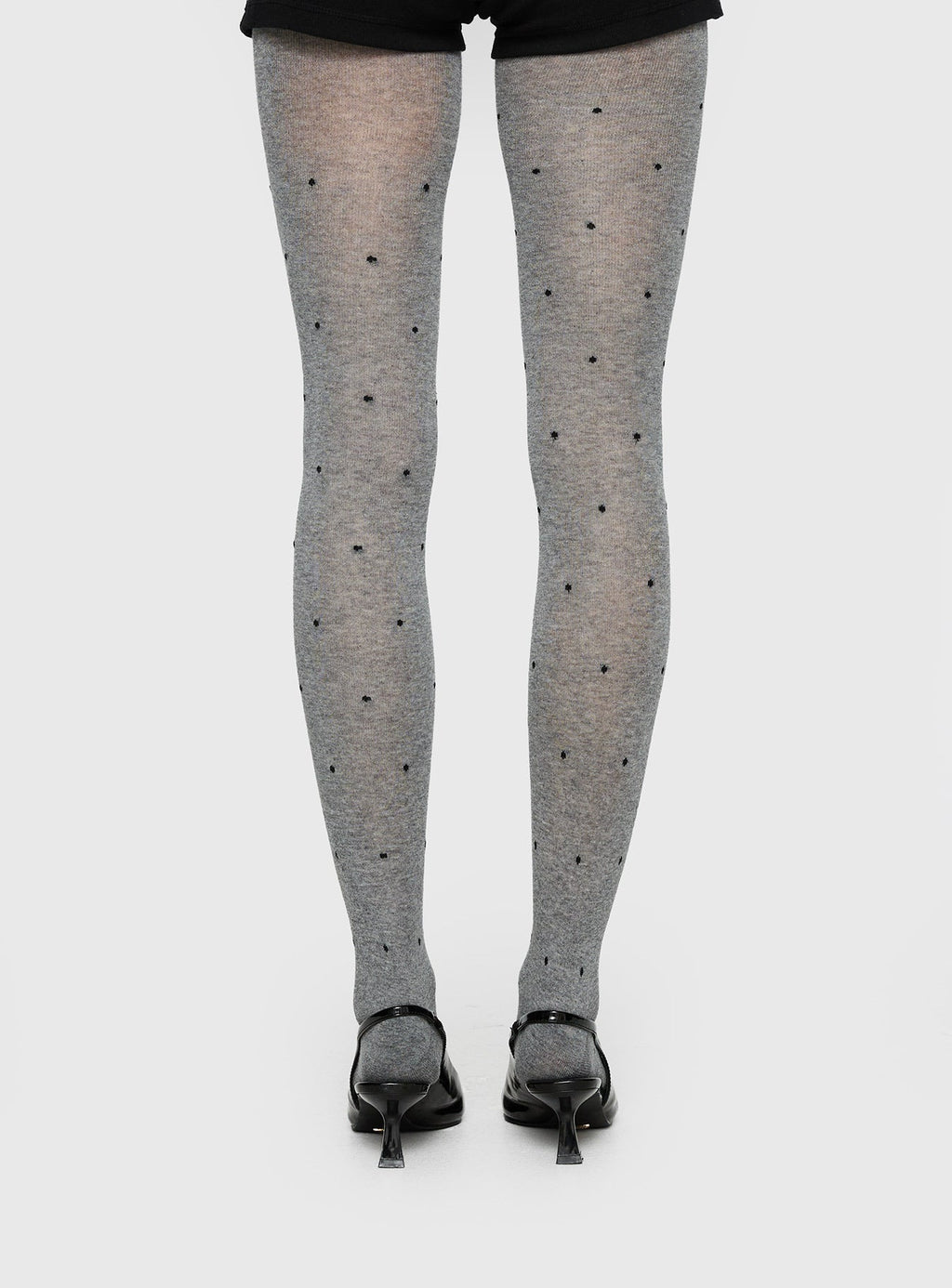 Coretta Tights Grey / Black Polka
