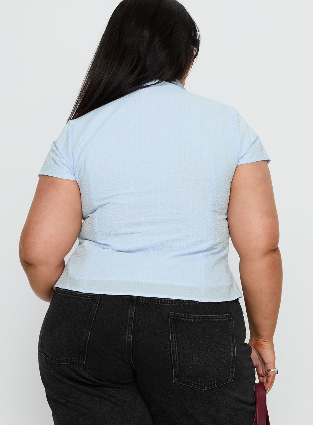 Lover Blues Twist Top Blue Curve