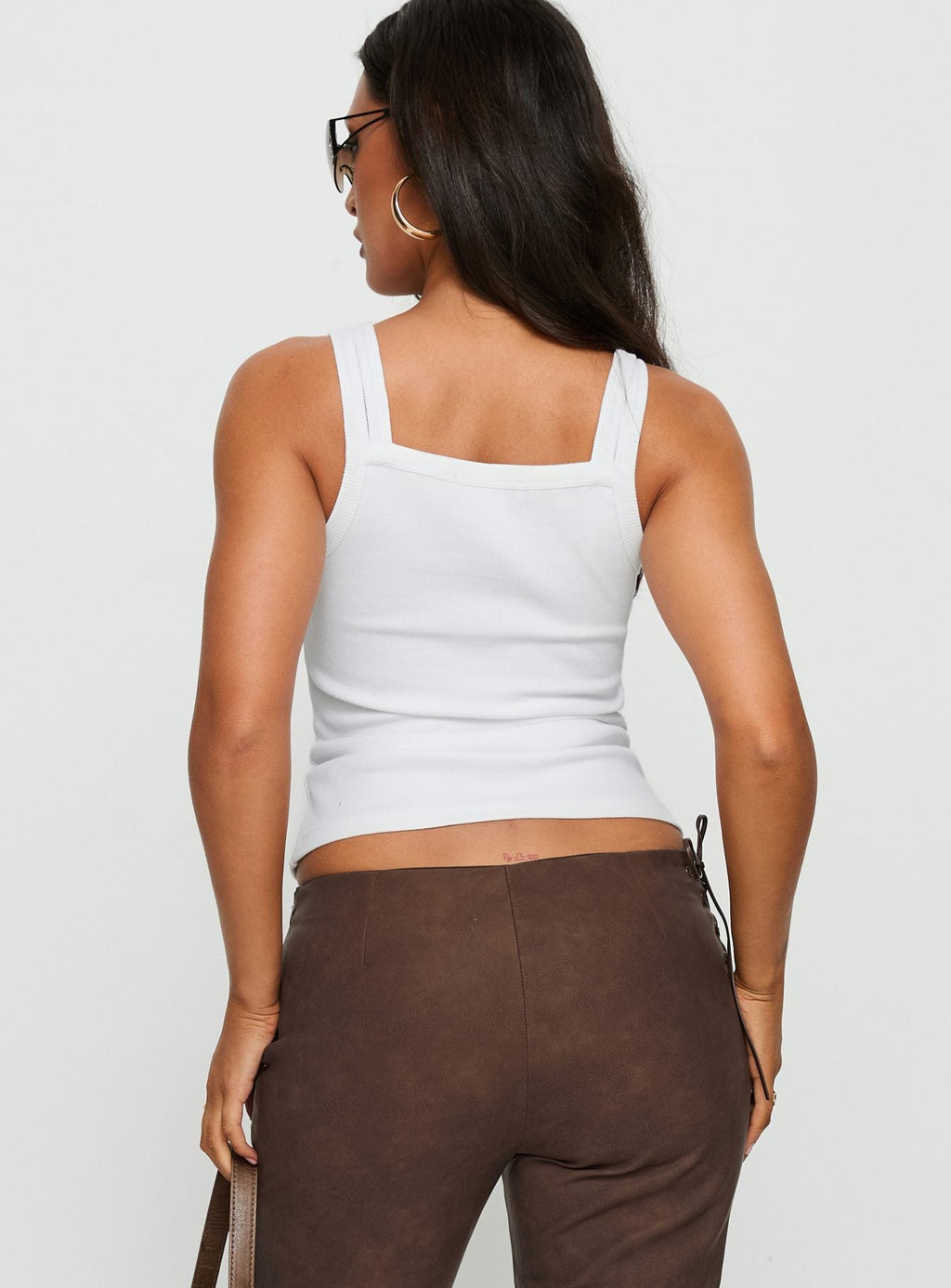 Aglaia Layered Cami Top White