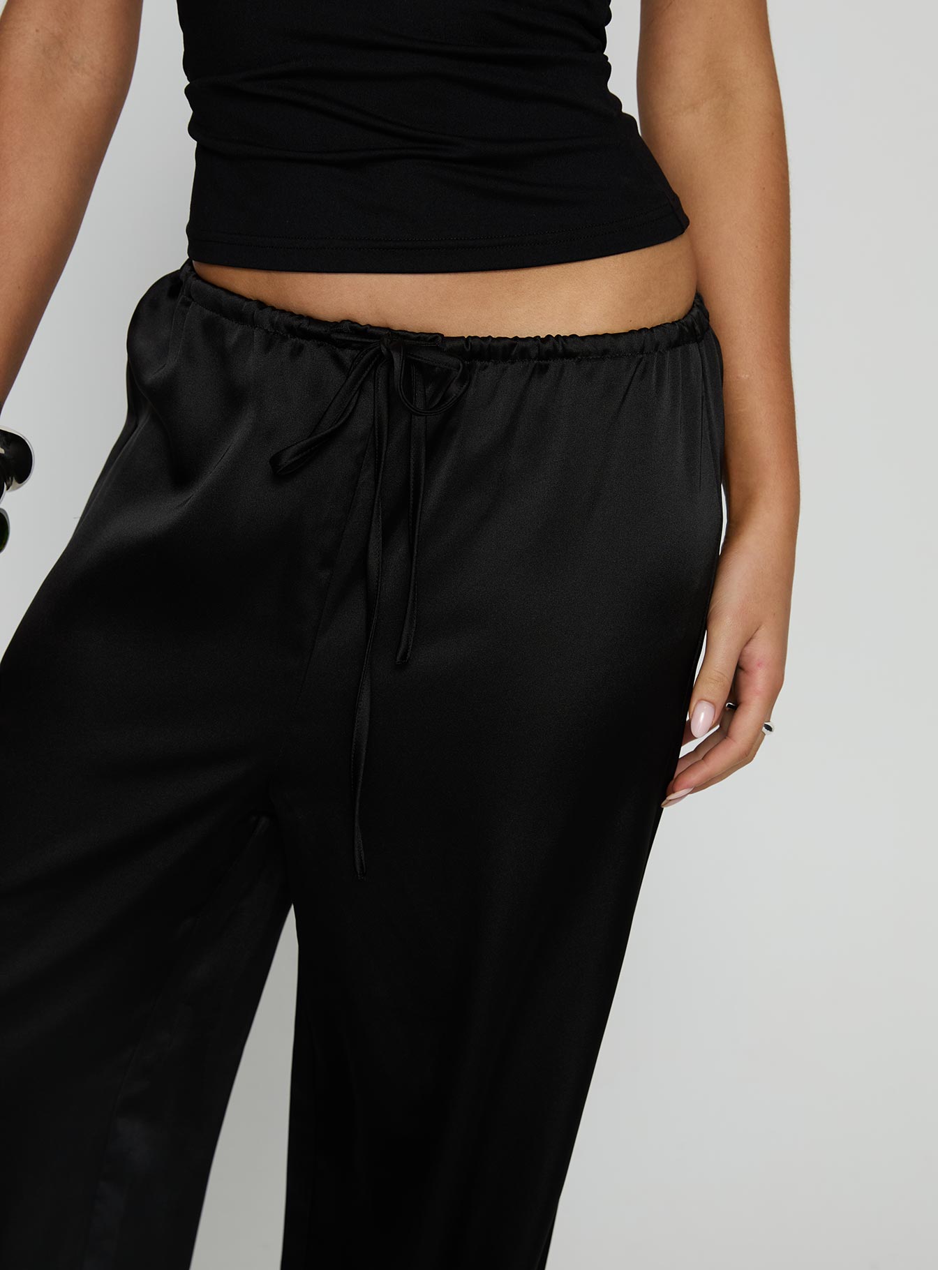 Soulstar Satin Pants Black