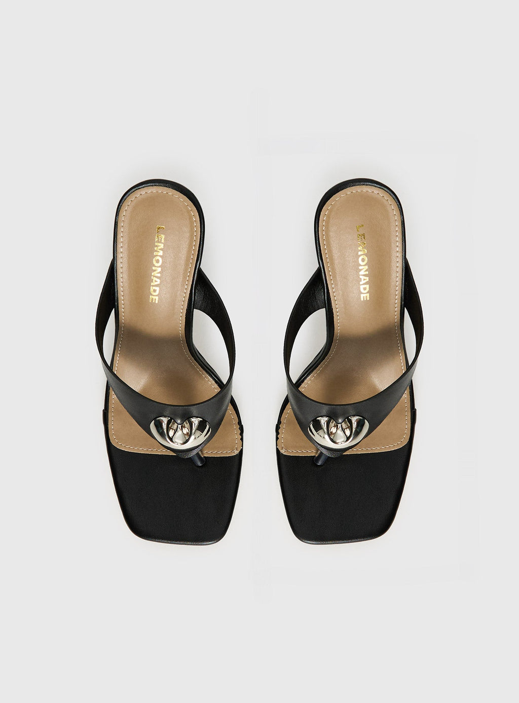 Gifted Thong Heels Black