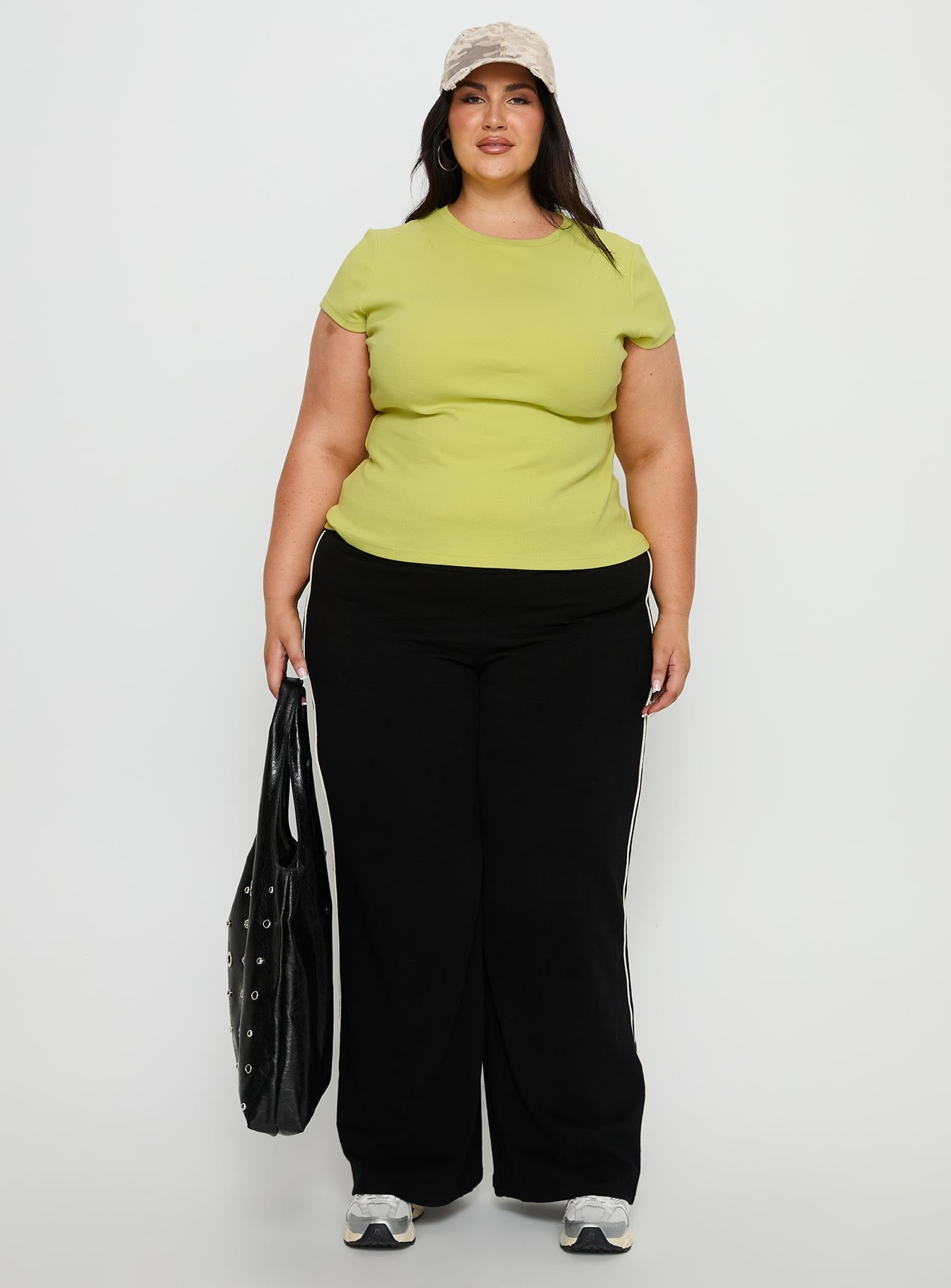 Baseline Longline Rib Top Green Curve