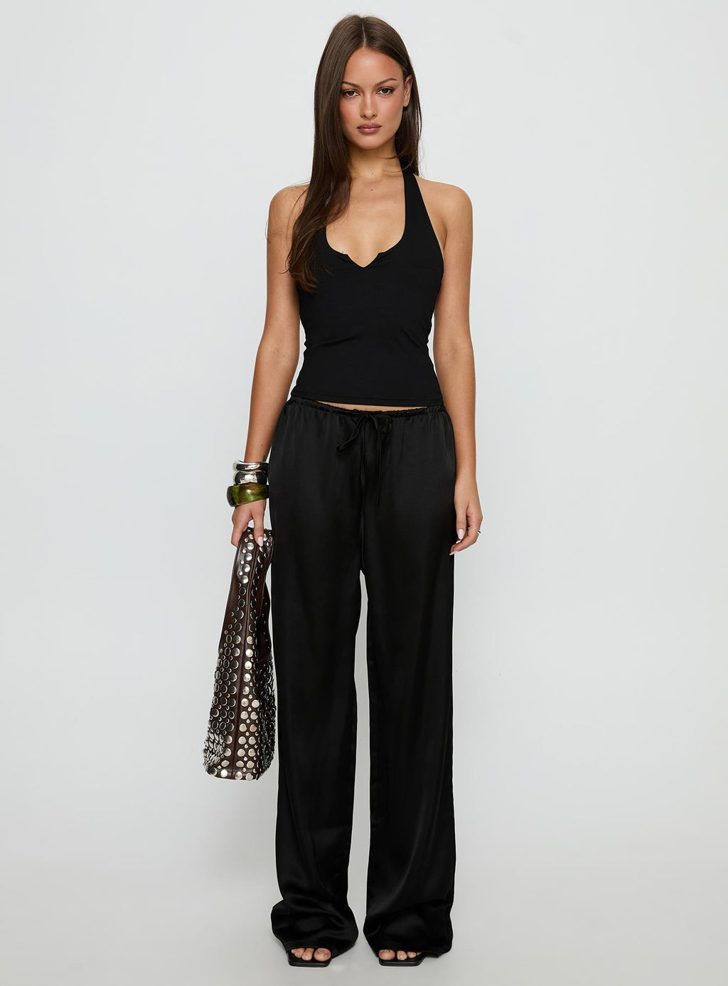 Soulstar Satin Pants Black