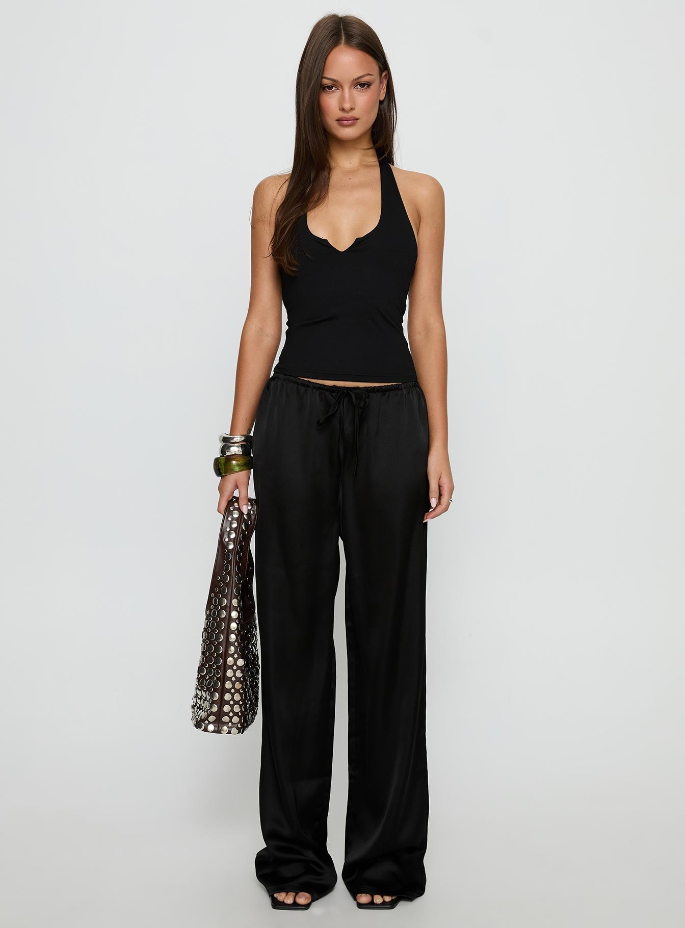 Soulstar Satin Pants Black