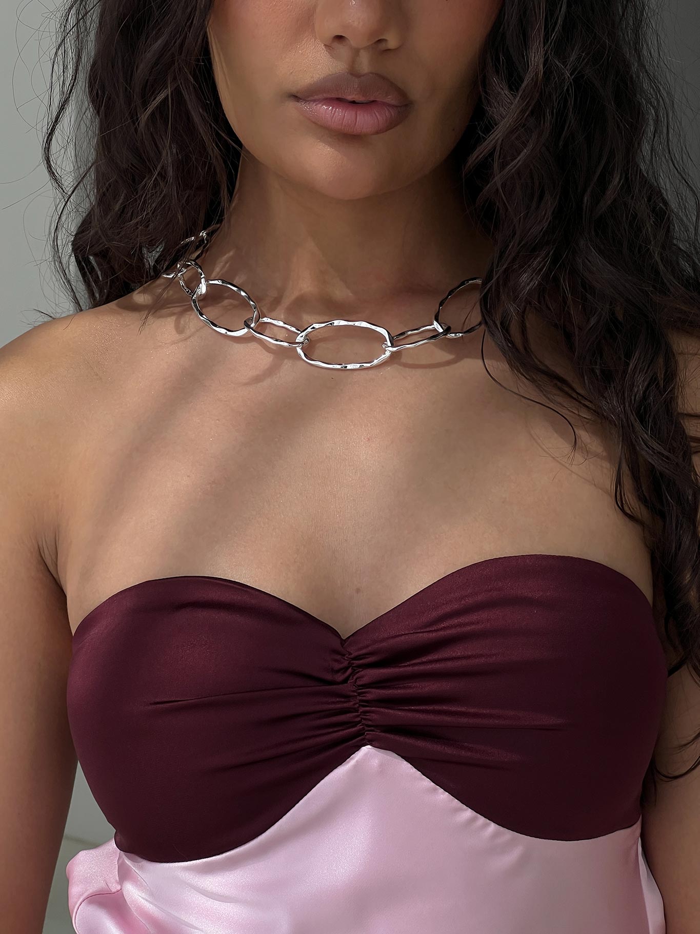 Labella Looped Necklace Silver